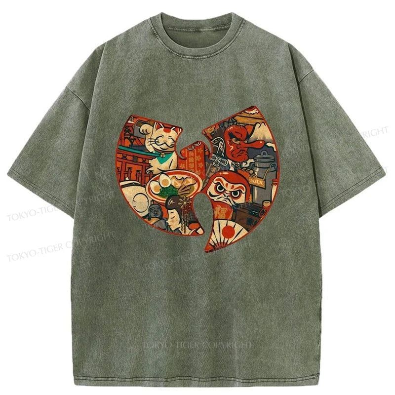 Tokyo-Tiger Wutang Clan Japanese Washed T-Shirt