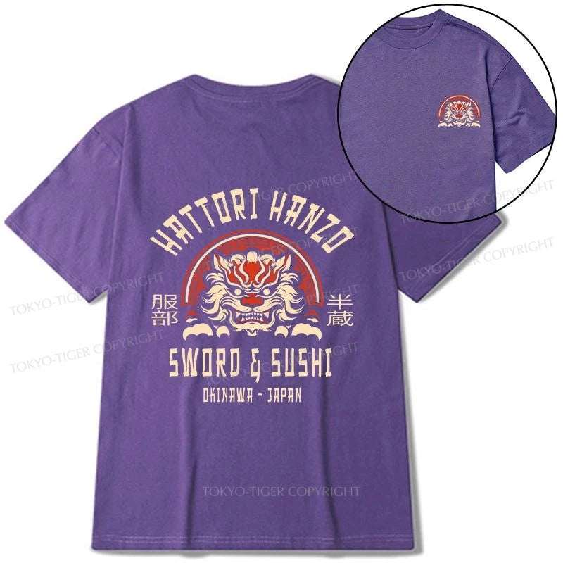 Tokyo-Tiger Hattori Hanzo Sword Front Back Classic T-Shirt