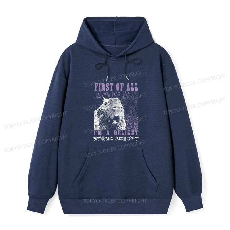 Tokyo-Tiger First Of All I'm A Delight Classic Hoodie