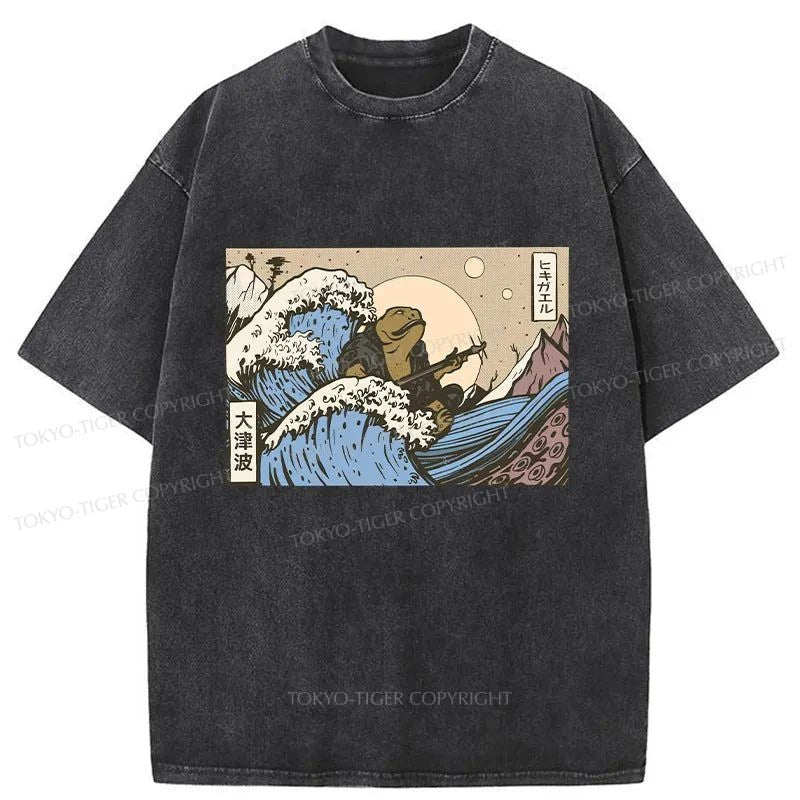 Tokyo-Tiger Japanese Toad Monster Washed T-Shirt