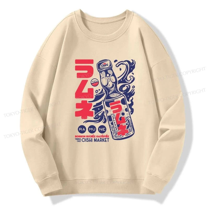 Tokyo-Tiger Ramune Print Japanese Sweatshirt