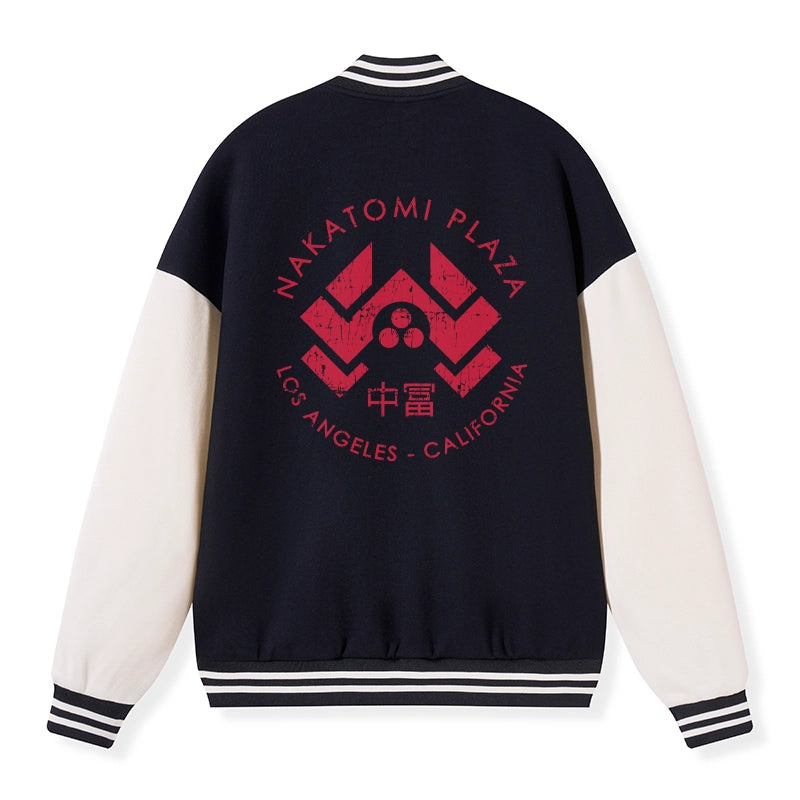 Tokyo-Tiger Nakatomi Plaza Embroidery Varsity Jacket