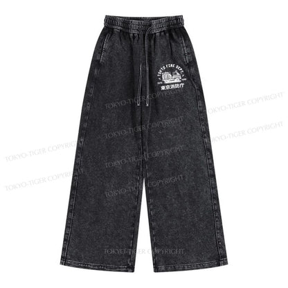 Tokyo-Tiger Tokyo Fire Dept Washed Sweatpants