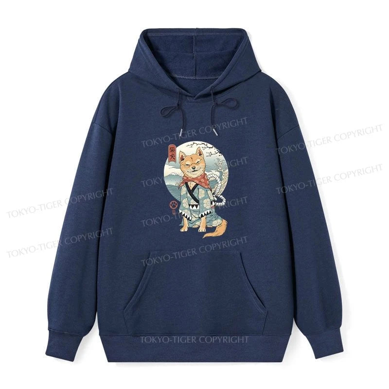 Tokyo-Tiger Samurai Shiba Dog Japanese Classic Hoodie