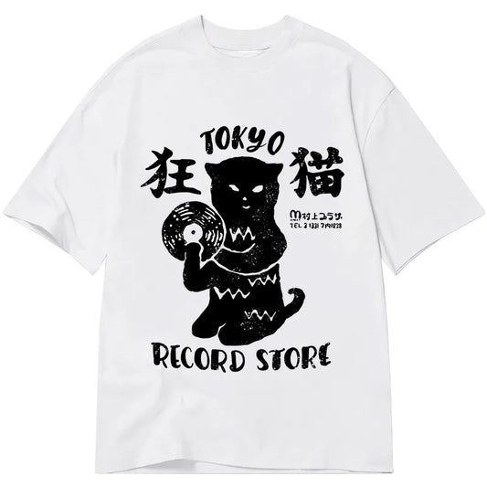 Tokyo-Tiger Tokyo Record Store Cat CD Classic T-Shirt