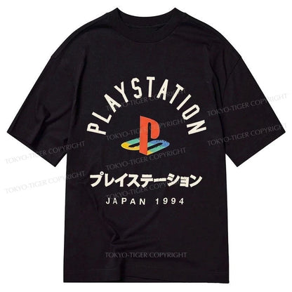 Tokyo-Tiger PlayStation Logo Japan Classic T-Shirt