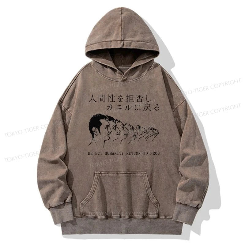 Tokyo-Tiger Return To Frog Washed Hoodie