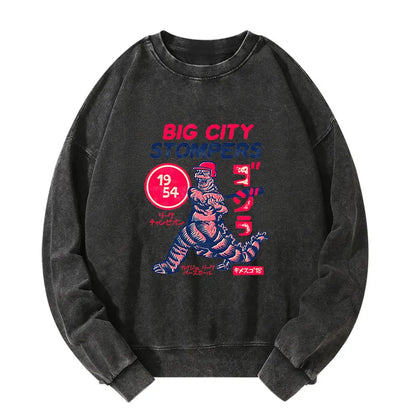 Tokyo-Tiger Big City Stompers Washed Sweatshirt