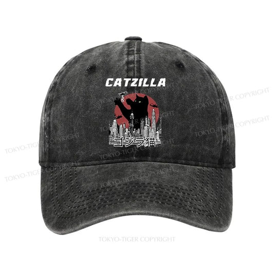 Tokyo-Tiger Catzilla Vintage Washed Cap