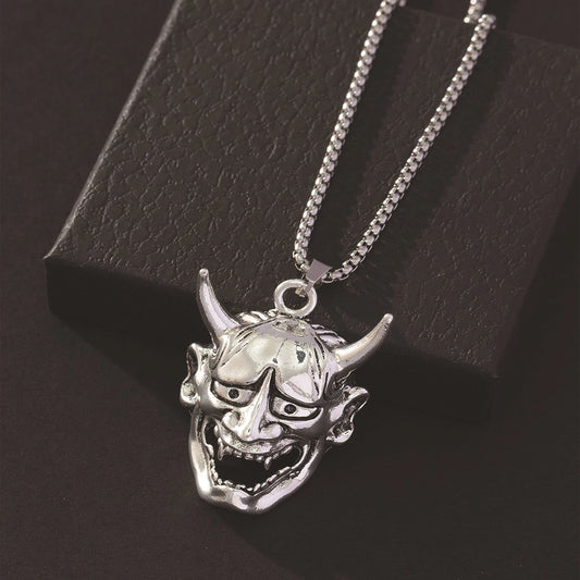 Tokyo-Tiger Japanese Style Ghost Mask Necklace