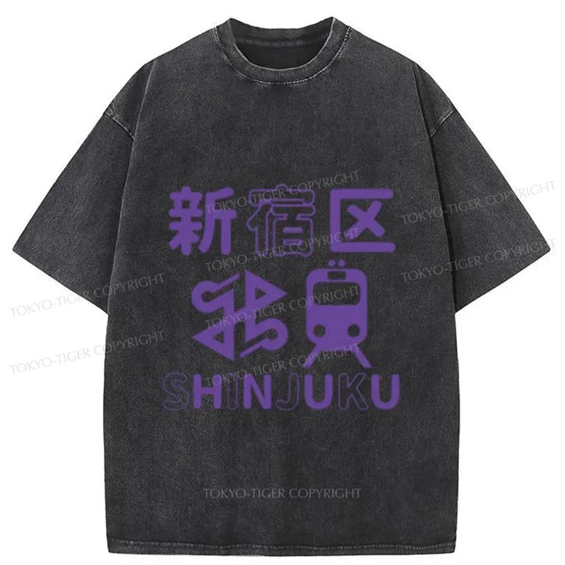 Tokyo-Tiger Shinjuku Japanese Washed T-Shirt