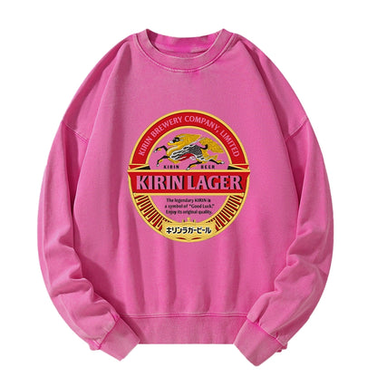 Tokyo-Tiger Kirin Ichiban Beer Logo Japan Washed Sweatshirt