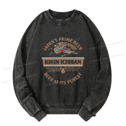 Tokyo-Tiger Kirin Ichiban Beer Japan Washed Sweatshirt