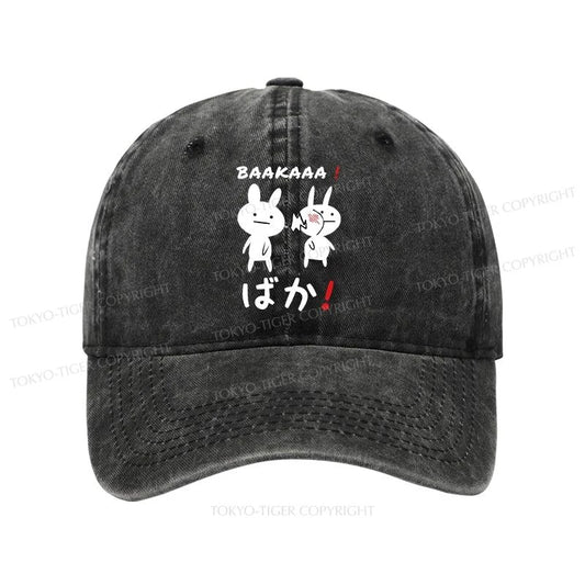 Tokyo-Tiger Anime Baka Manga Slap Washed Cap