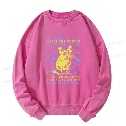 Tokyo-Tiger My Friend Is Cheese Washed Sweatshirt