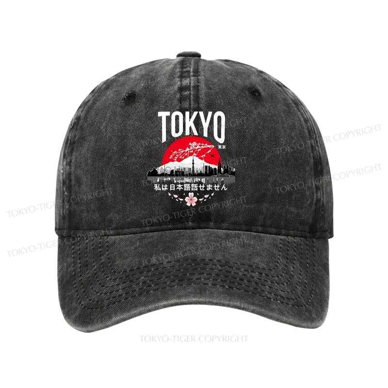 Tokyo-Tiger I don’t speak Japanese Washed Cap