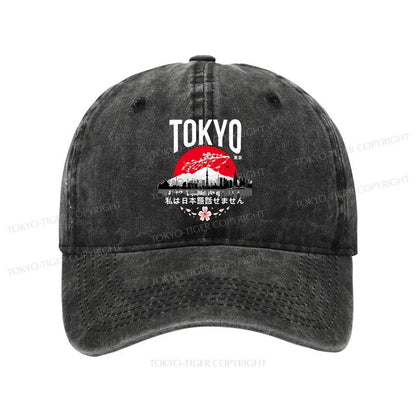 Tokyo-Tiger I don’t speak Japanese Washed Cap