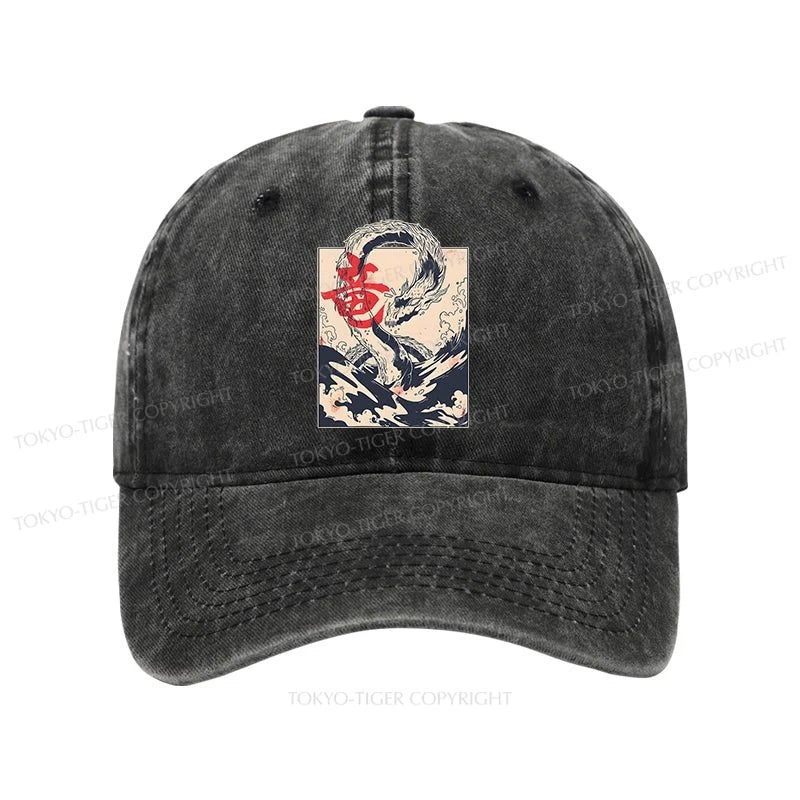 Tokyo-Tiger Sea Dragon Japanese Washed Cap