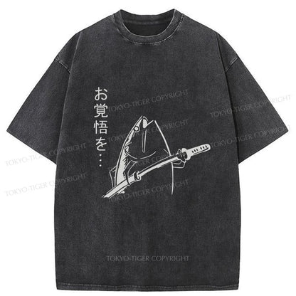 Tokyo-Tiger The Fish With The Knife Japanese Washed T-Shirt