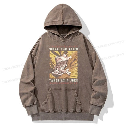 Tokyo-Tiger The Tragic Frog Japanese Washed Hoodie