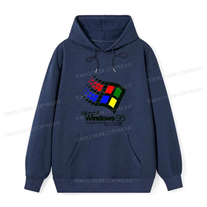 Tokyo-Tiger Windows 95 Logo Classic Hoodie