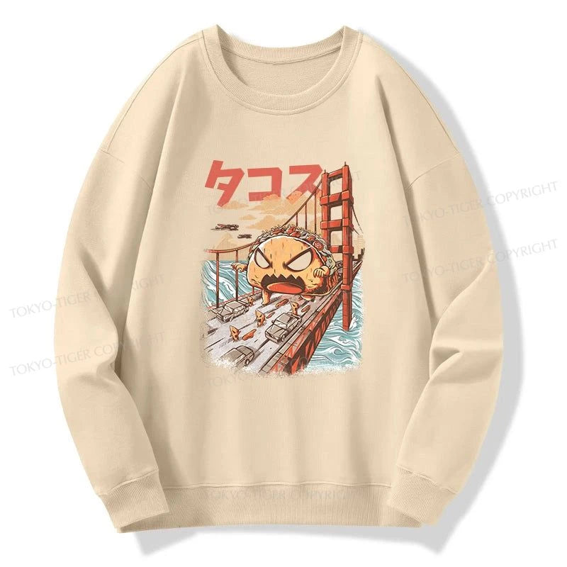 Tokyo-Tiger The Great Taco Kaiju Japanese Sweatshirt