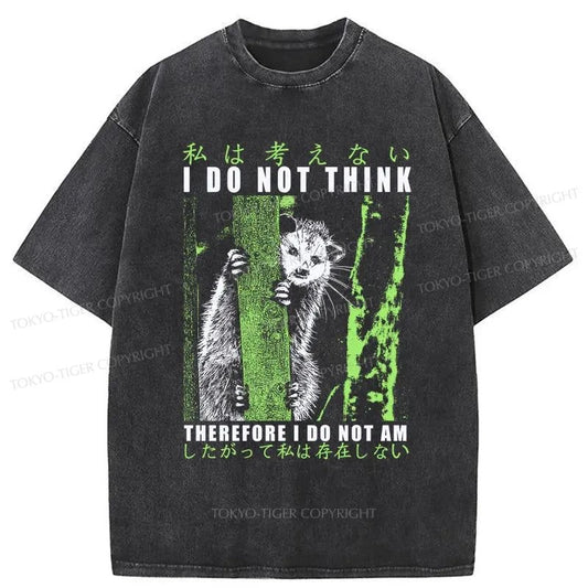 Tokyo-Tiger Stupid Possum Japan Washed T-Shirt