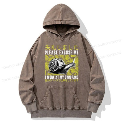 Tokyo-Tiger Snails That Work According To Their Own Rules Washed Hoodie