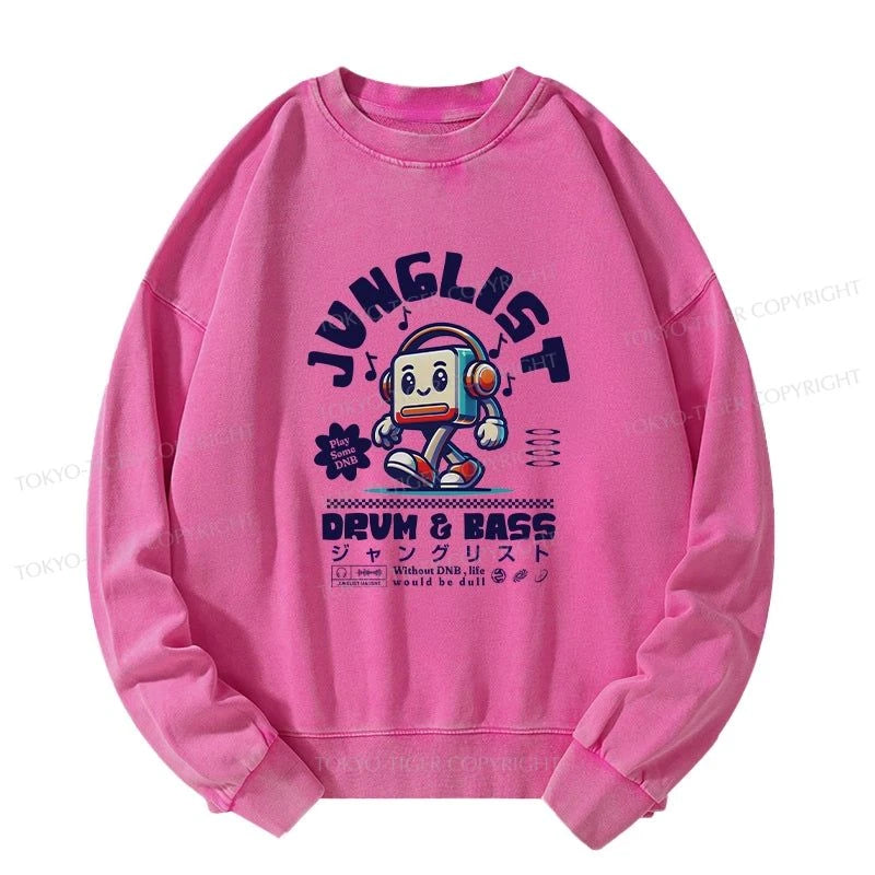 Tokyo-Tiger Junglist DNB Japan Washed Sweatshirt