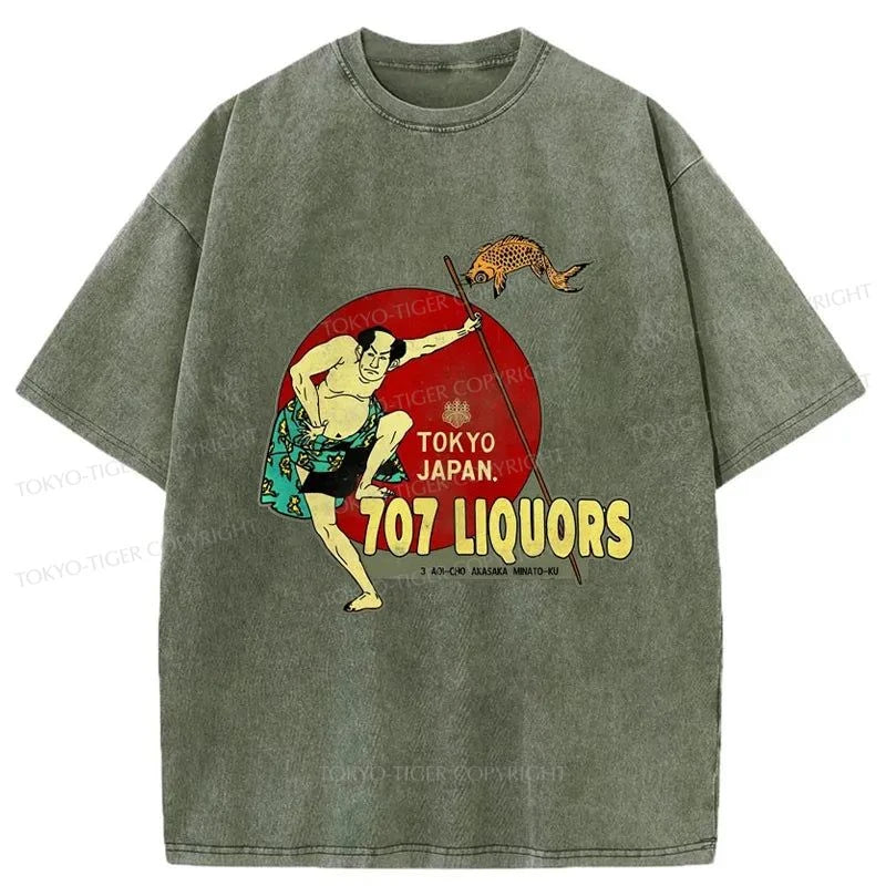 Tokyo-Tiger Vintage Japanese Liquor Washed T-Shirt