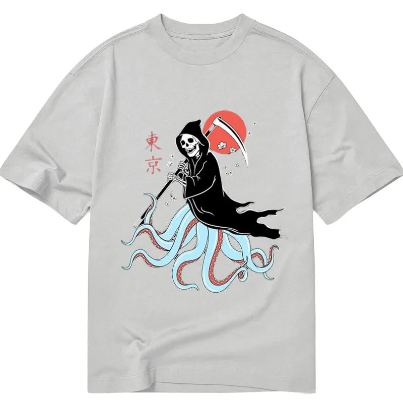 Tokyo-Tiger Oni Skull Tako Grim Reaper Classic T-Shirt
