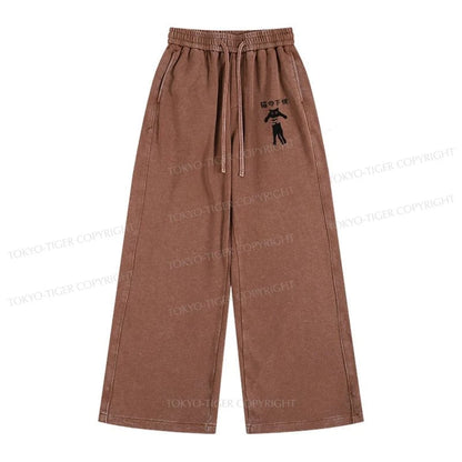 Tokyo-Tiger Cat Servant Japanese Washed Sweatpants