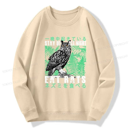 Tokyo-Tiger Owls Prey On Rats At Night Sweatshirt