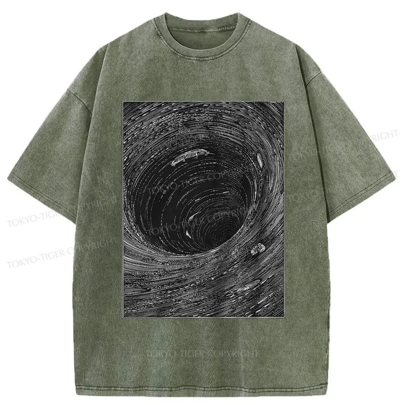 Tokyo-Tiger Vortex Japanese Washed T-Shirt