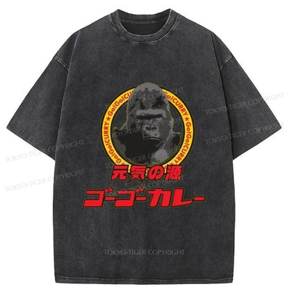 Tokyo-Tiger Go! Go! Curry Logo Japan ashed T-Shirt