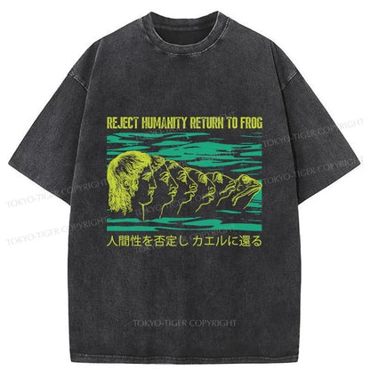 Tokyo-Tiger Return To Frog Japanese Washed T-Shirt