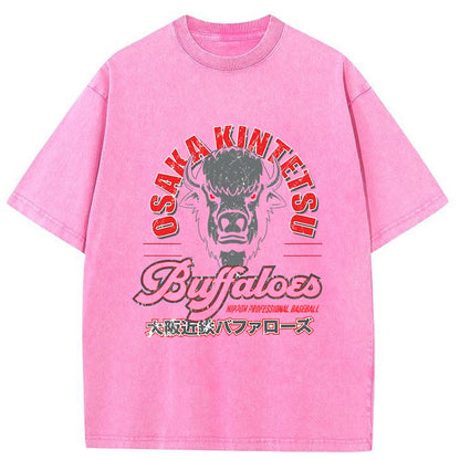 Tokyo-Tiger Osaka Kintetsu Buffaloes Washed T-Shirt