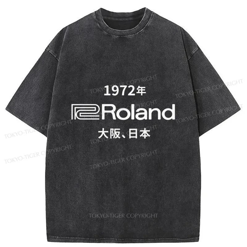 Tokyo-Tiger 1972 Roland Osaka Japan Washed T-Shirt