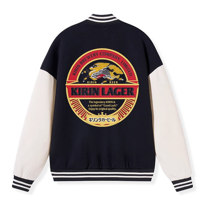 Tokyo-Tiger Kirin Ichiban Beer Logo Japan Embroidery Varsity Jacket