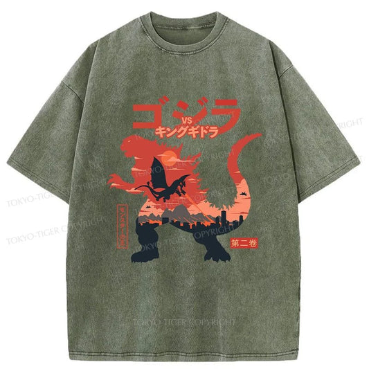 Tokyo-Tiger King of the Monsters Washed T-Shirt