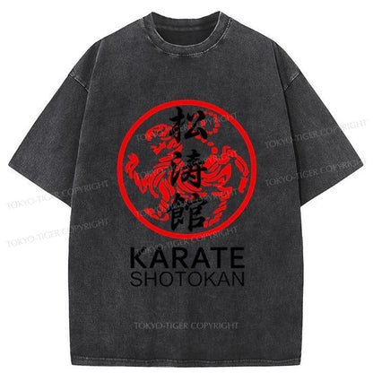 Tokyo-Tiger Karate Shotokan Washed T-Shirt