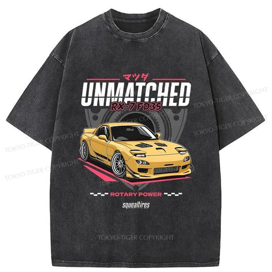 Tokyo-Tiger Mazda RX-7 Japanese Washed T-Shirt