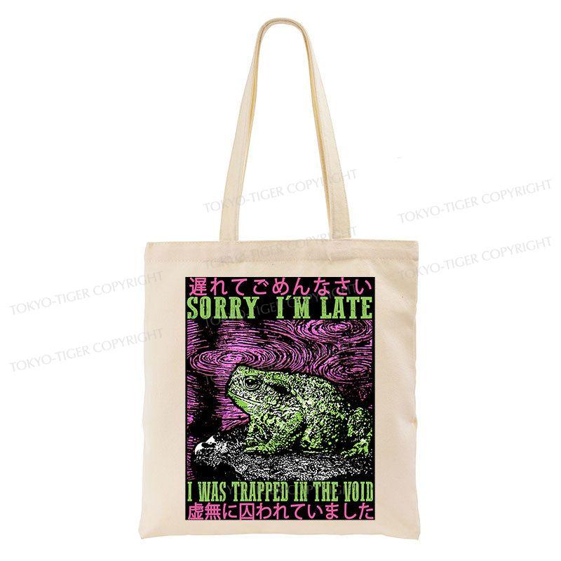 Tokyo-Tiger Frogs Trapped In The Void Tote Bag