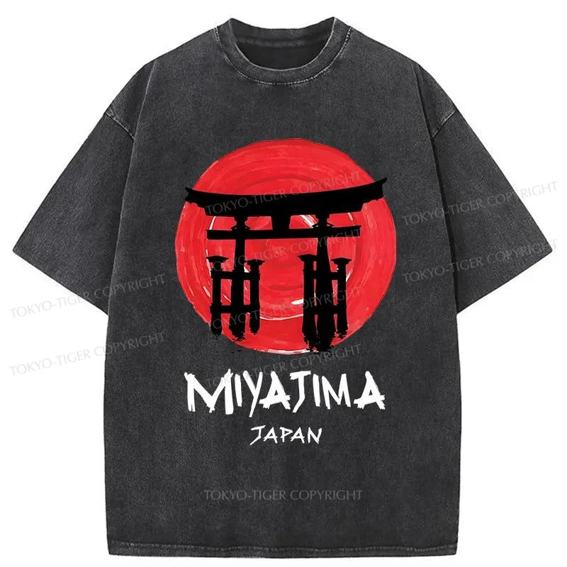 Tokyo-Tiger Miyajima Island Washed T-Shirt