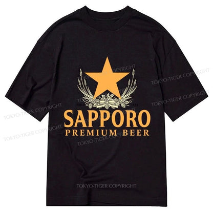 Tokyo-Tiger Sapporo Beer Logo Japanese Classic T-Shirt