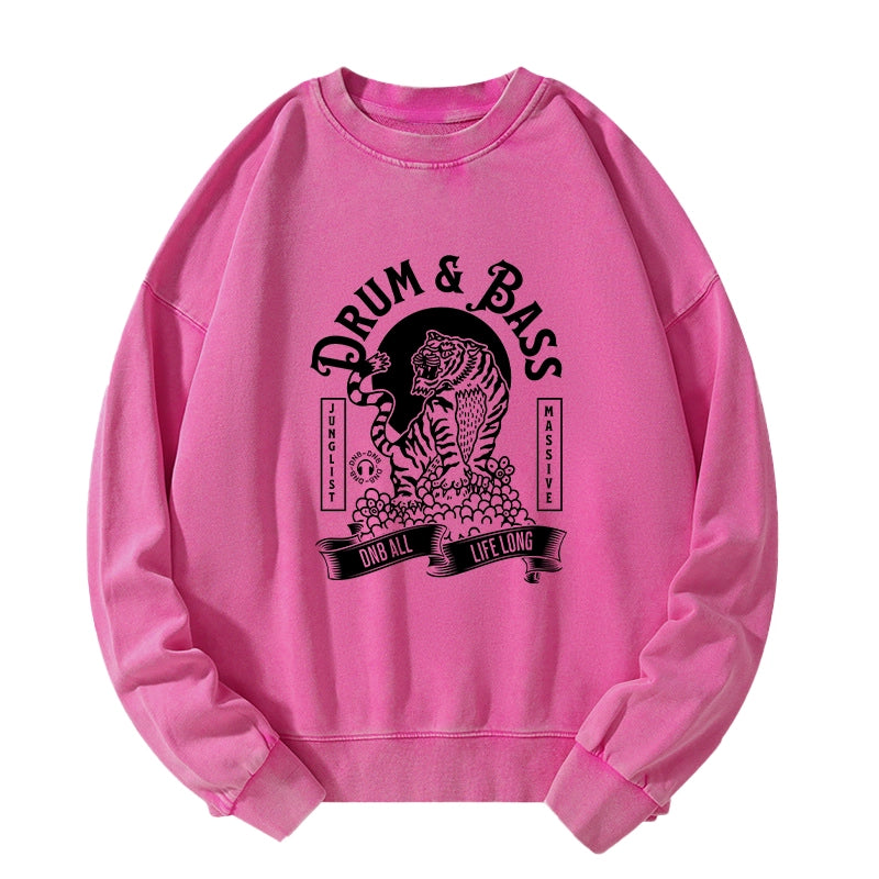 Tokyo-Tiger Drum & Bass Tiger Washed Sweatshirt