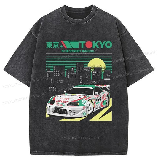 Tokyo-Tiger Tokyo Xtreme Racer Washed T-Shirt