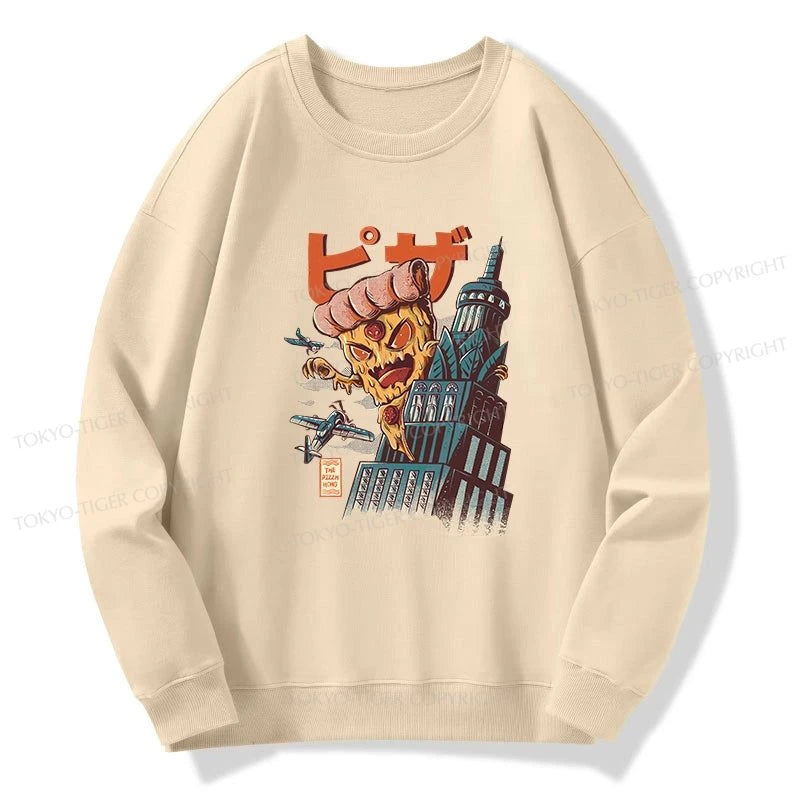 Tokyo-Tiger Great Pizza Kaiju Japanese Sweatshirt