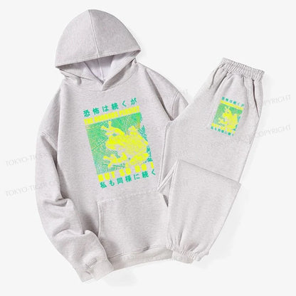 Tokyo-Tiger The Horrors Persist Forg Fleece Lined Hoodie Set