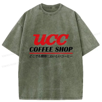 Tokyo-Tiger UCC Ueshima Coffee Washed T-Shirt